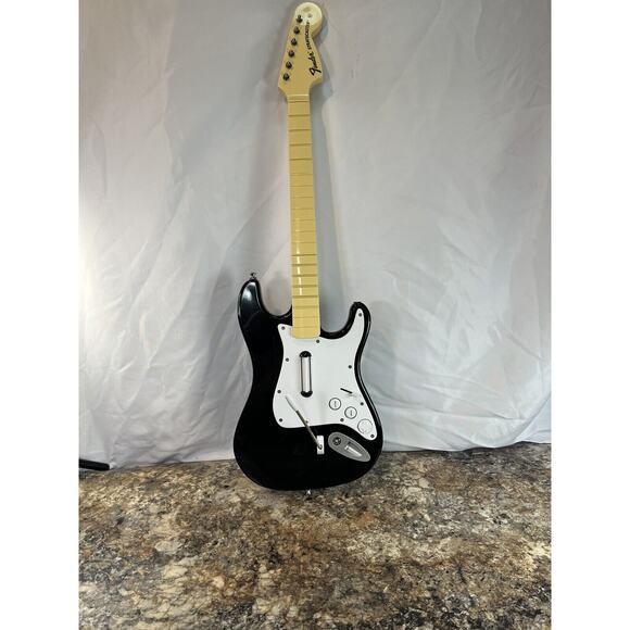 PS3 Fender Stratocaster Wireless Rock Band Guitar Playstation Wireless No Dongle - Picture 1 of 3